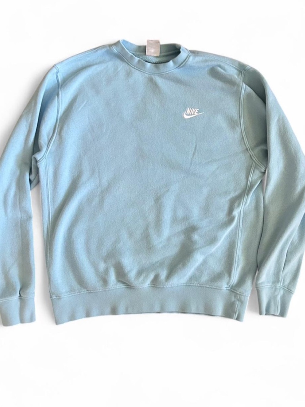 Nike Men's Pastel Blue Crewneck Sweatshirt